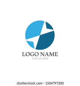 Arrows vector illustration icon Logo Template design
