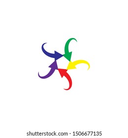 Arrows vector illustration icon logo template design