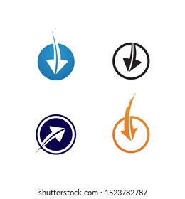 Arrows vector illustration icon Logo Template design