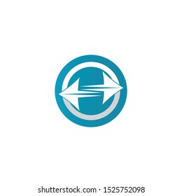 Arrows vector illustration icon Logo Template design