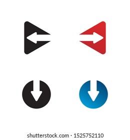 Arrows vector illustration icon Logo Template design