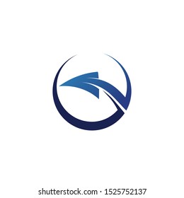 Arrows vector illustration icon Logo Template design