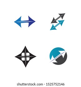 Arrows vector illustration icon Logo Template design