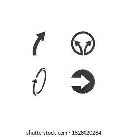 Arrows vector illustration icon Logo Template design