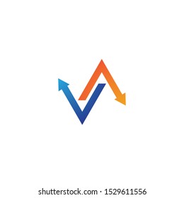 Arrows vector illustration icon logo template design