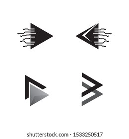 Arrows vector illustration icon Logo Template design