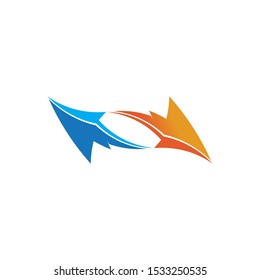 Arrows vector illustration icon Logo Template design