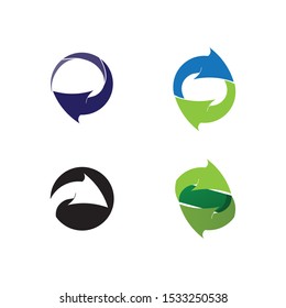 Arrows vector illustration icon Logo Template design