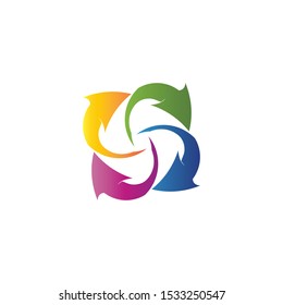 Arrows vector illustration icon Logo Template design