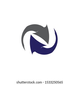 Arrows vector illustration icon Logo Template design
