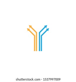 Arrows vector illustration icon logo template design