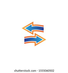 Arrows vector illustration icon logo template design