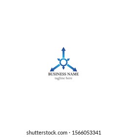 Arrows vector illustration icon logo template design