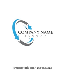 Arrows vector illustration icon Logo Template design
