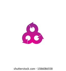 Arrows vector illustration icon logo template design