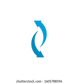 Arrows vector illustration icon Logo Template design
