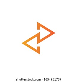 Logo-Vorlage für Vektorillustration-Pfeilzeichen