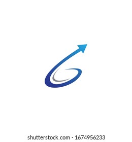 Logo-Vorlage für Vektorillustration-Pfeilzeichen