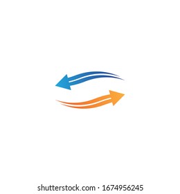 Arrows vector illustration icon logo template design