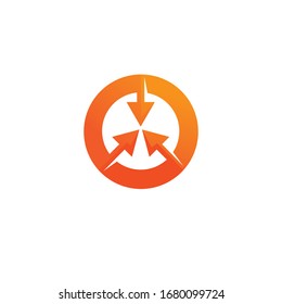 Arrows vector illustration icon Logo Template design