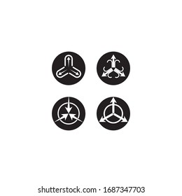 Arrows vector illustration icon logo template design