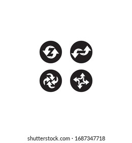 Logo-Vorlage für Vektorillustration-Pfeilzeichen