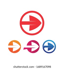 Arrows vector illustration icon Logo Template design