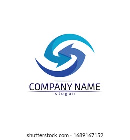 Arrows vector illustration icon Logo Template design