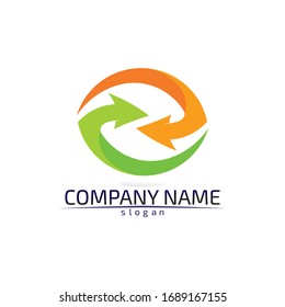 Arrows vector illustration icon Logo Template design