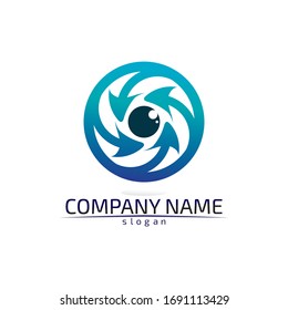 Arrows vector illustration icon Logo Template design