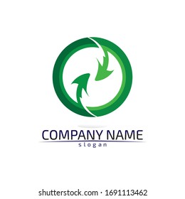 Arrows vector illustration icon Logo Template design