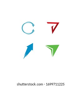 Arrows vector illustration icon Logo Template design