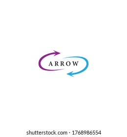 Arrows vector illustration icon logo template design