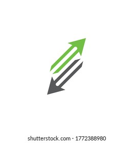 Arrows vector illustration icon Logo Template design