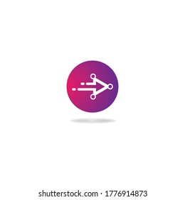 Arrows vector illustration icon logo template design