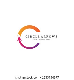 Arrows vector illustration icon logo template design