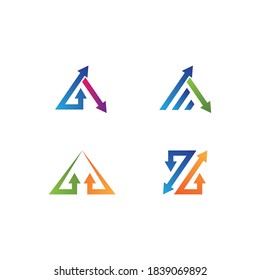 Arrows vector illustration icon logo template design