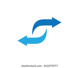 Arrows vector illustration icon Logo Template design
