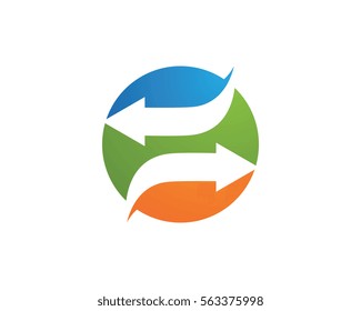 Arrows vector illustration icon Logo Template design