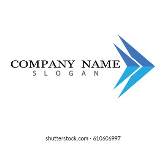 Arrows vector illustration icon Logo Template