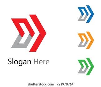 Arrows vector illustration icon Logo Template design