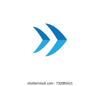 Arrows vector illustration icon Logo Template design