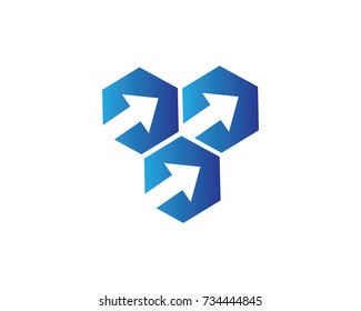 Arrows vector illustration icon Logo Template design