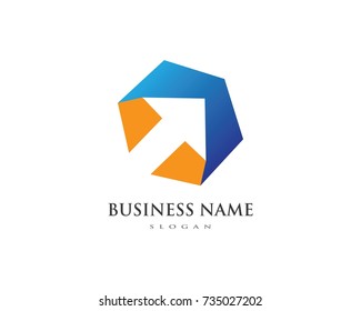 Arrows vector illustration icon Logo Template design
