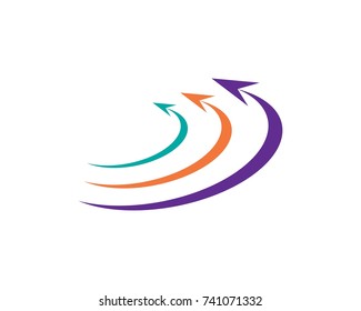 Arrows vector illustration icon Logo Template design