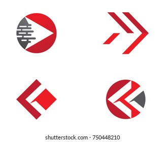 Arrows vector illustration icon Logo Template design