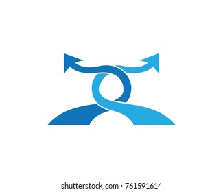 Arrows vector illustration icon Logo Template design