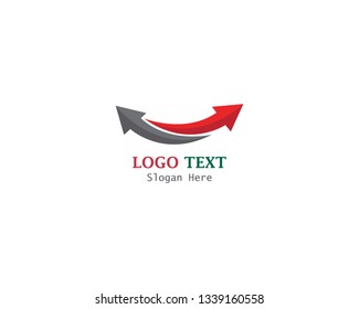 Arrows vector illustration Logo Template design