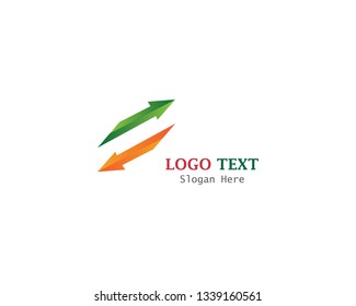 Arrows vector illustration Logo Template design