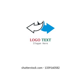 Arrows vector illustration Logo Template design